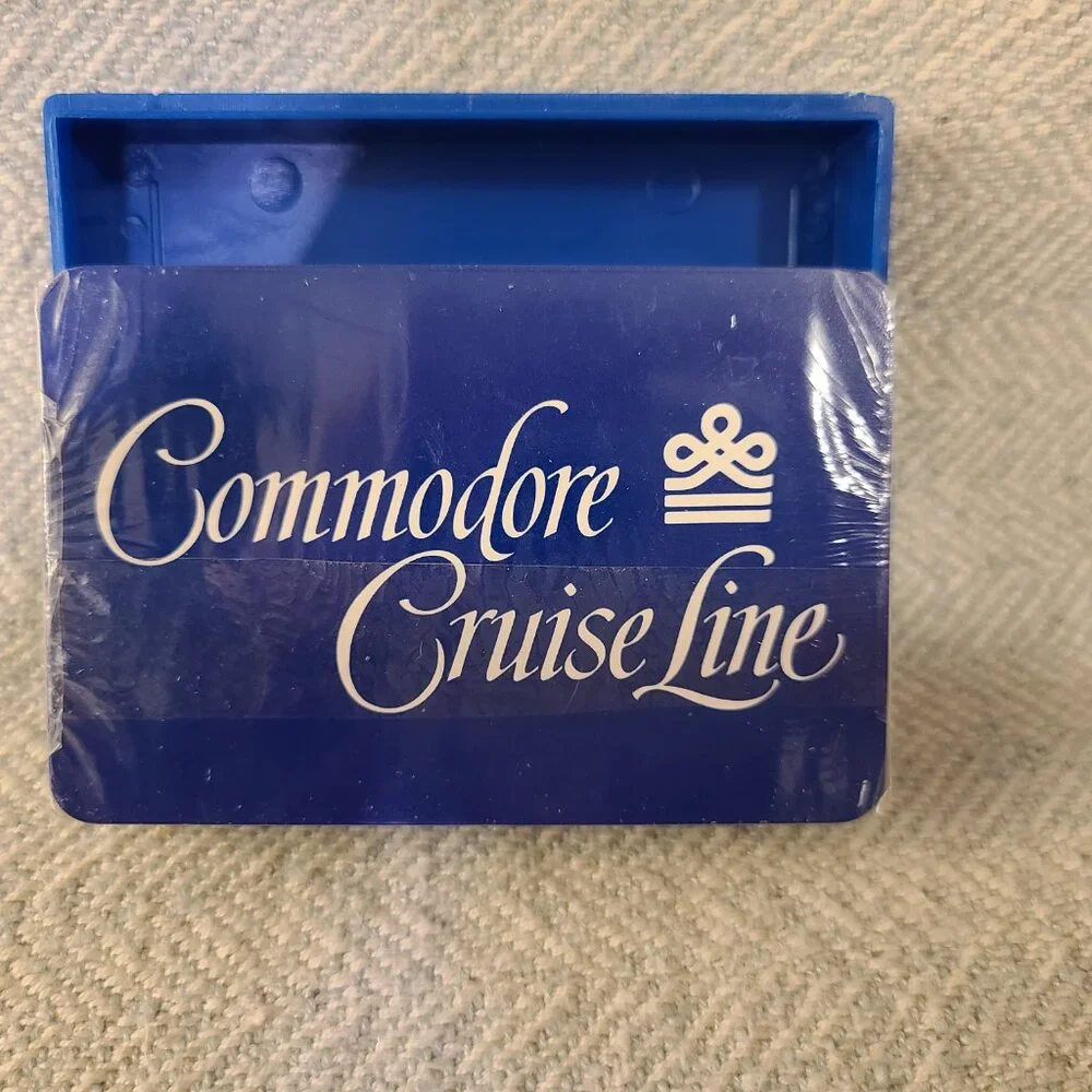 Commodore Cruise Line playing cards vintage